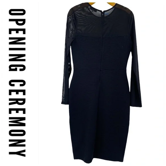 💕SALE💕 Opening Ceremony Black Imogen Ottoman Dress - Picture 6 of 12